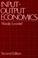 Cover of: Input-output economics