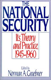 Cover of: The national security by edited by Norman A. Graebner.