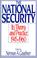 Cover of: The national security