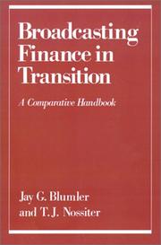 Cover of: Broadcasting Finance in Transition: A Comparative Handbook (Communication and Society)