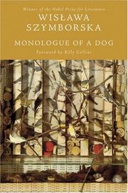 Cover of: Monologue of a dog: new poems