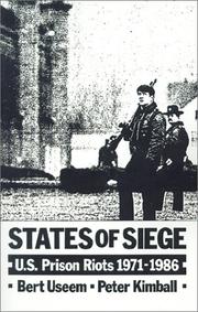 Cover of: States of siege: U.S. prison riots, 1971-1986