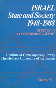 Cover of: Studies in Contemporary Jewry: Volume V:  Israel: State and Society, 1948-1988 (Studies in Contemporary Jewry)