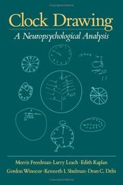 Cover of: Clock drawing: a neuropsychological analysis