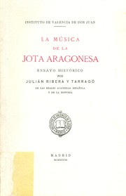 Cover of: La música de la jota aragonesa: ensayo histórico.