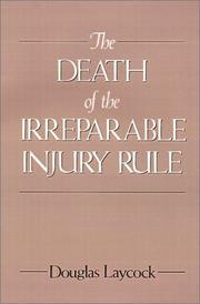Cover of: The death of the irreparable injury rule