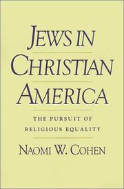 Cover of: Jews in Christian America by Naomi Wiener Cohen