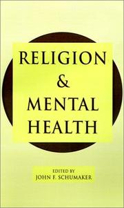 Cover of: Religion and mental health