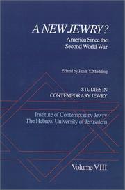Cover of: Studies in Contemporary Jewry: Volume VIII | Peter Y. Medding