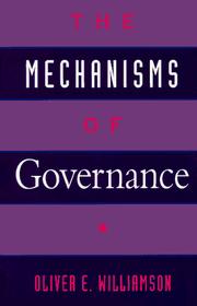 Cover of: The mechanisms of governance