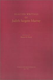 Cover of: Selected writings of Judith Sargent Murray