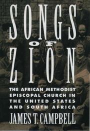 Cover of: Songs of Zion: the African Methodist Episcopal Church in the United States and South Africa