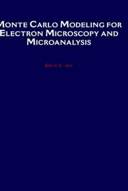 Cover of: Monte Carlo modeling for electron microscopy and microanalysis by David C. Joy