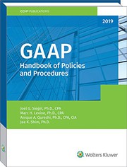 Cover of: GAAP Handbook of Policies and Procedures