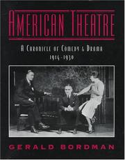 Cover of: American theatre | Gerald Martin Bordman