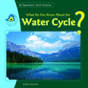 Cover of: What Do You Know about the Water Cycle?