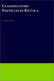 Cover of: Classificatory particles in Kilivila by Gunter Senft