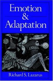 Cover of: Emotion and Adaptation by Richard S. Lazarus