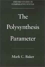 The polysynthesis parameter