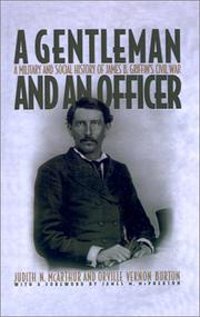 Cover of: A Gentleman and an Officer by Judith N. McArthur, Orville Vernon Burton