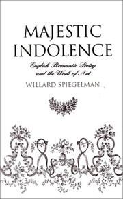 Cover of: Majestic indolence by Willard Spiegelman