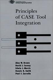 Cover of: Principles of CASE tool integration