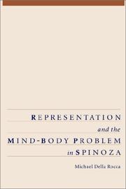 Cover of: Representation and the mind-body problem in Spinoza