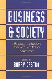 Cover of: Business and society by Barry Castro