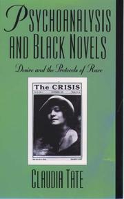 Cover of: Psychoanalysis and Black novels | Claudia Tate