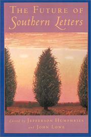 Cover of: The future of southern letters