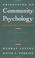 Cover of: Principles of Community Psychology