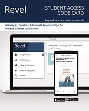 Cover of: Revel for Marriages, Families, and Intimate Relationships -- Access Card
