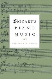 Cover of: Mozart's Piano Music by William Kinderman