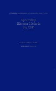 Cover of: Spectral/hp element methods for CFD