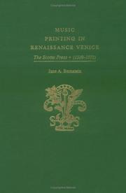 Cover of: Music printing in Renaissance Venice: the Scotto Press, 1539-1572