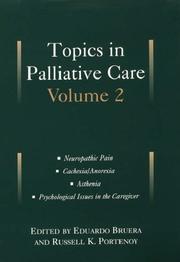 Cover of: Topics in Palliative Care: Volume 2 (Topics in Palliative Care)