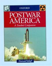 Cover of: Postwar America by Harvard Sitkoff