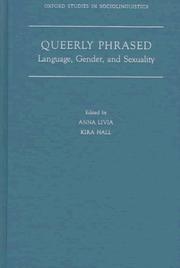 Cover of: Queerly phrased by edited by Anna Livia and Kira Hall.