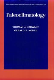 Cover of: Paleoclimatology (Series on Geology and Geophysics, No. 18) by Thomas J. Crowley, Gerald R. North