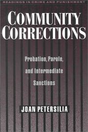 Cover of: Community Corrections: Probation, Parole, and Intermediate Sanctions (Reading in Crime and Punishment)