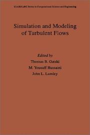 Cover of: Simulation and modeling of turbulent flows