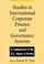 Cover of: Studies in international corporate finance and governance systems