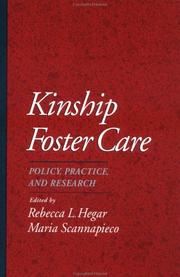 Cover of: Kinship foster care: policy, practice, and research