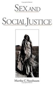 Cover of: Sex & social justice by Martha Nussbaum