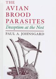 Cover of: The avian brood parasites by Paul A. Johnsgard