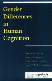 Cover of: Gender differences in human cognition