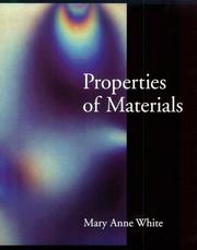 Cover of: Properties of materials by Mary Anne White