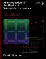 Cover of: An introduction to the physics of semiconductor devices