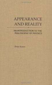 Cover of: Appearance and Reality by Peter Kosso