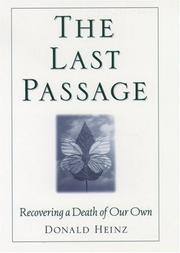 Cover of: The last passage: recovering a death of our own